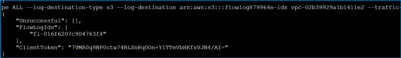 Flow logs ID and client token