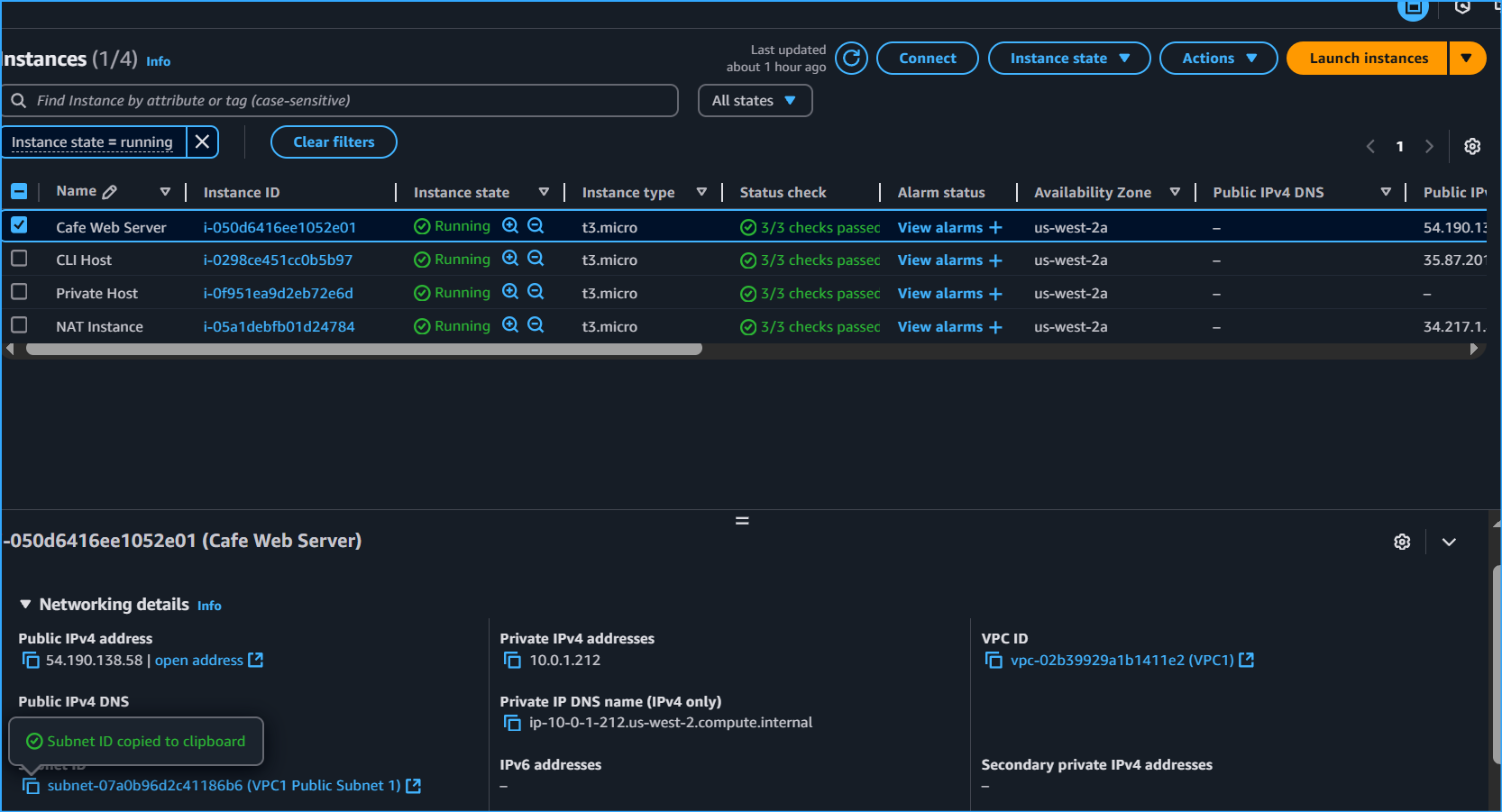 Copied public subnet