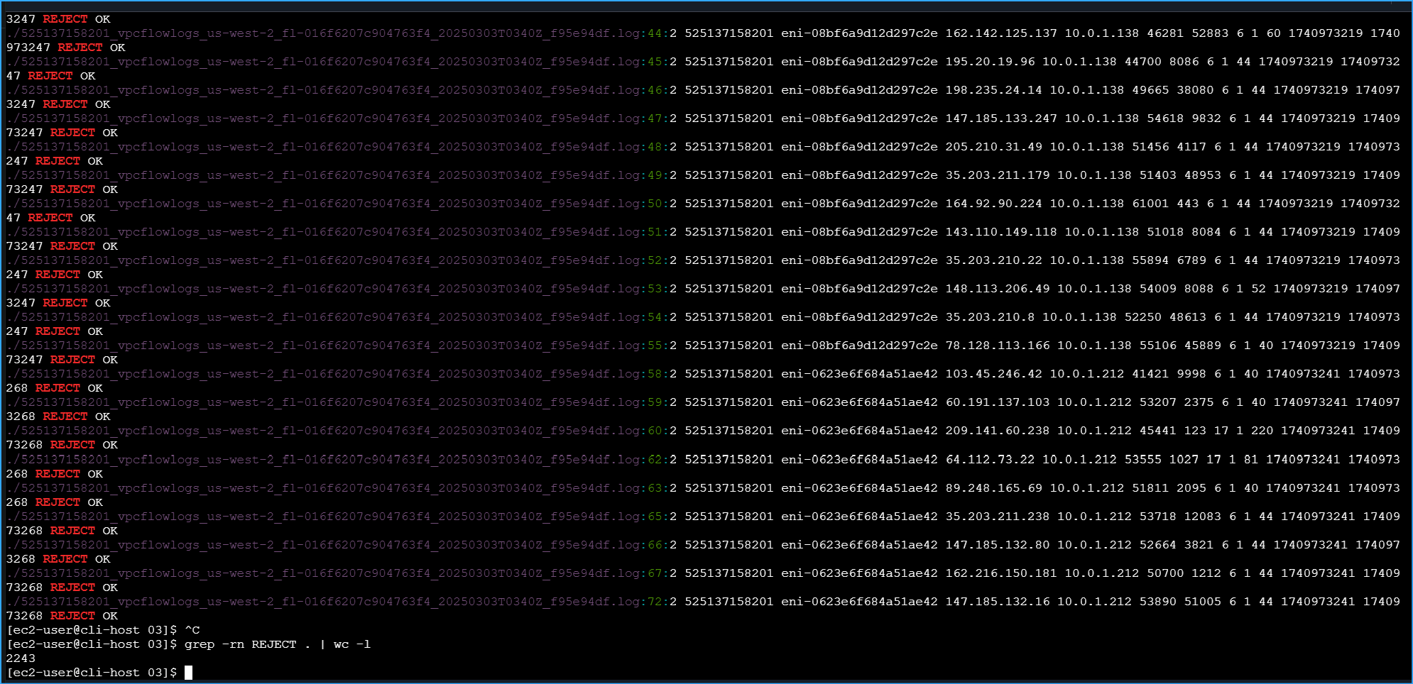 Large dataset results