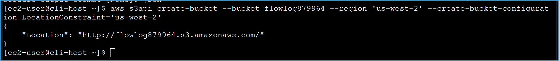 Creating S3 buckets for flow logs