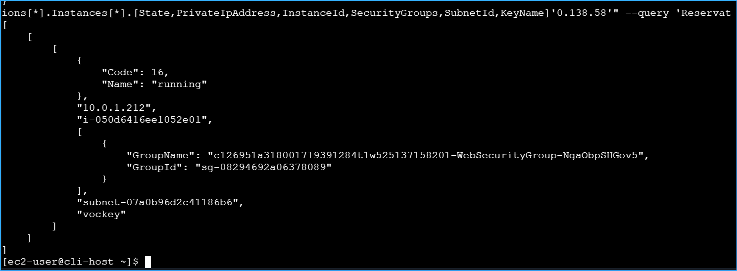 Filtered web server results