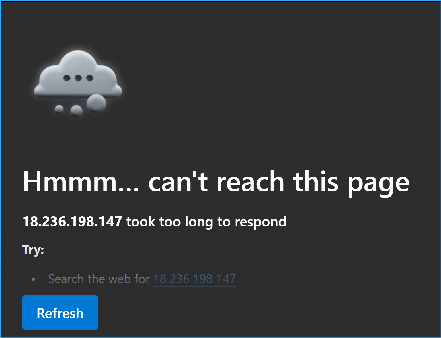 Website not loading need to edit sg inbound rules