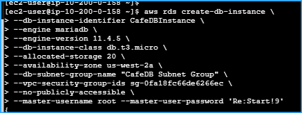 Created RDS MariaDB With Version 11.4.5 Available In AZ