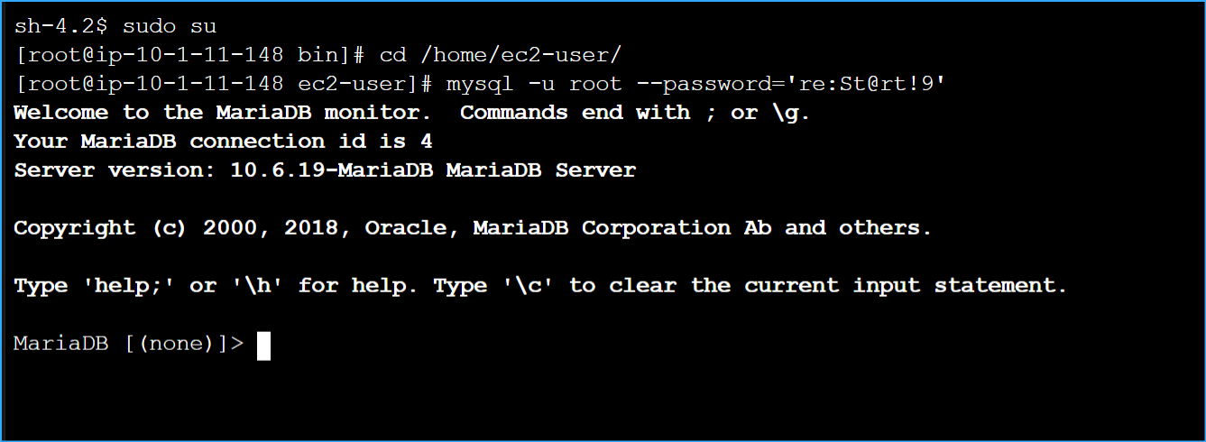 Connecting To Maria DB