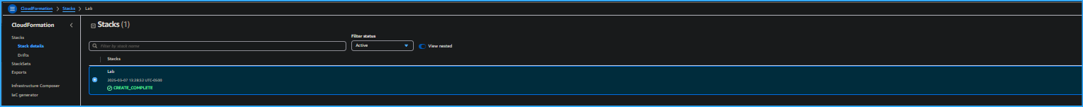 Create Stack Completed