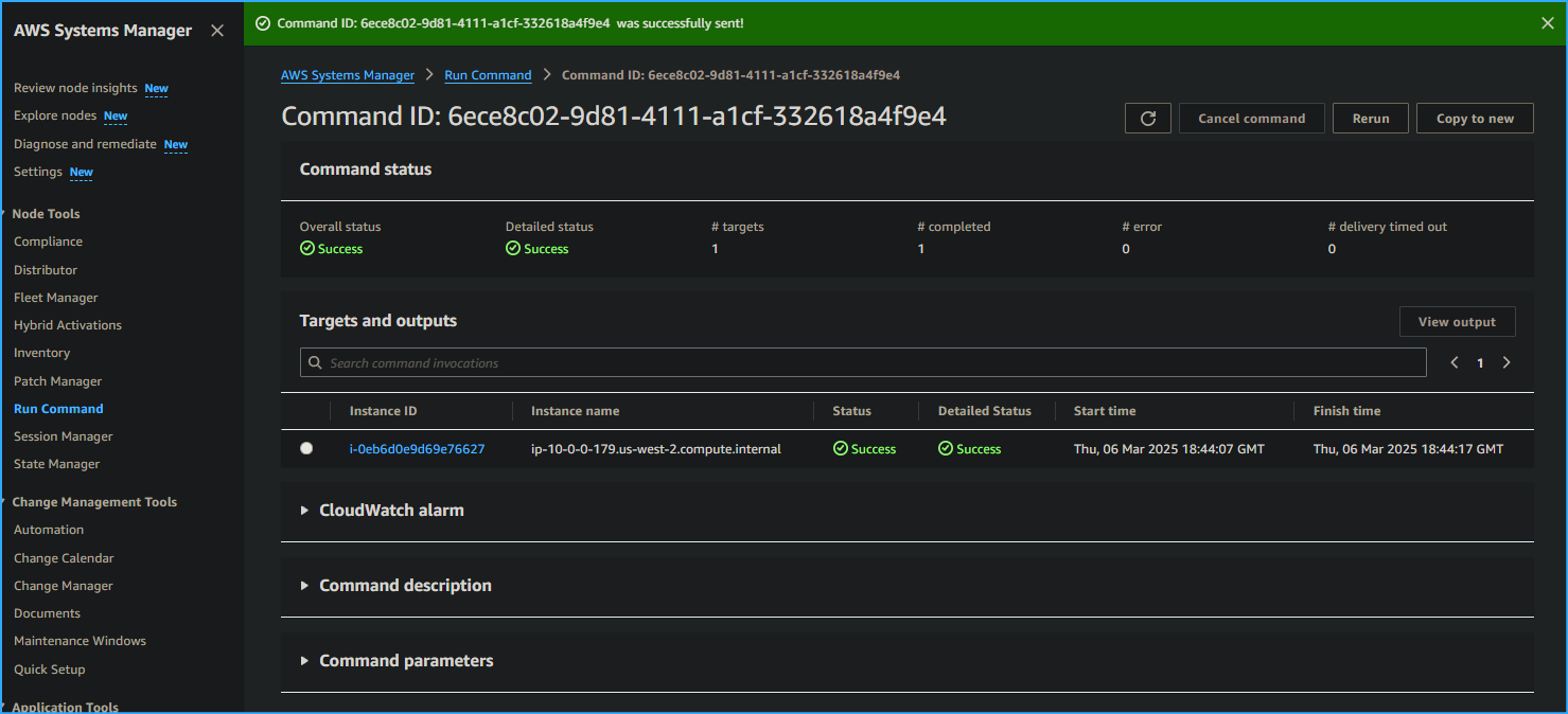 Installed CloudWatch Agent on Web Server