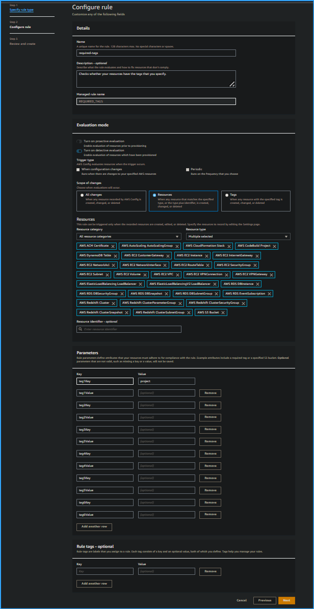 Setting Up Rule for AWS Config Two