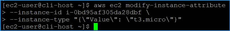 Changed instance type to t3 micro