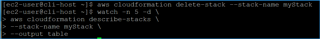 Deleted and checked completion with these commands