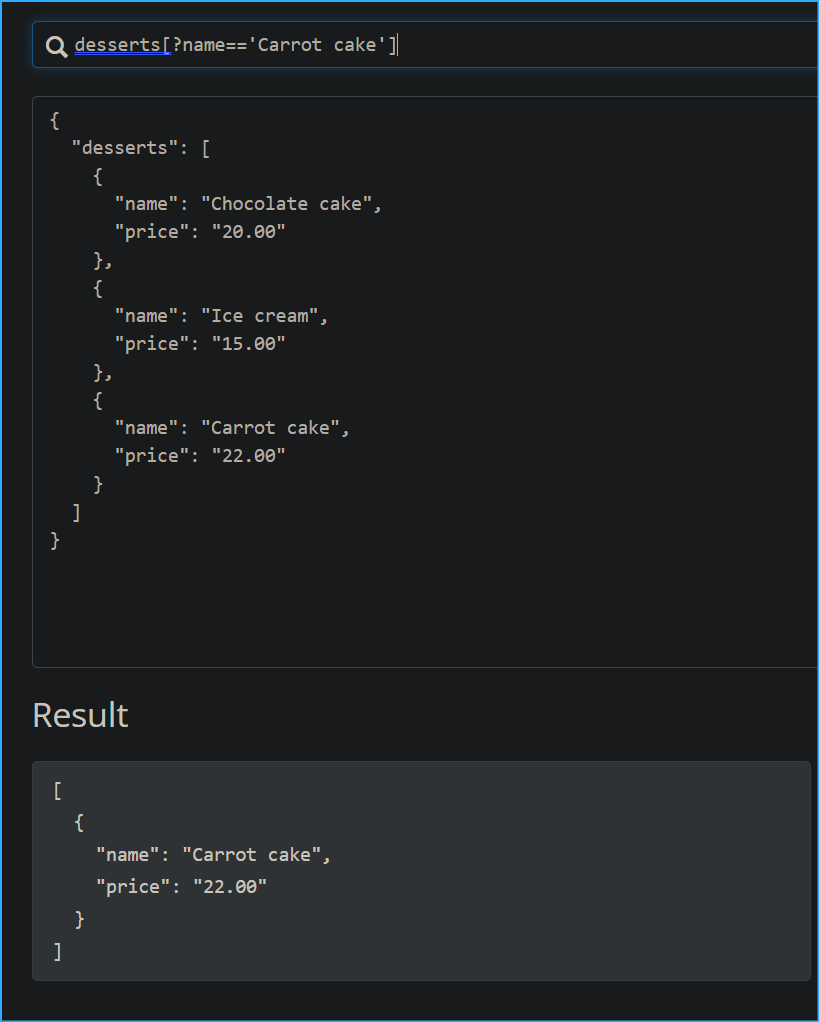 Desserts name carrot cake