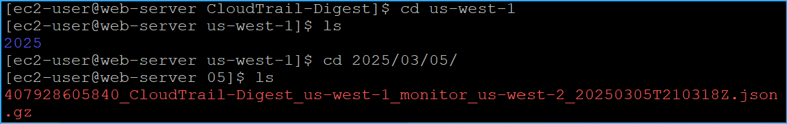 CD into region and date to find JSON
