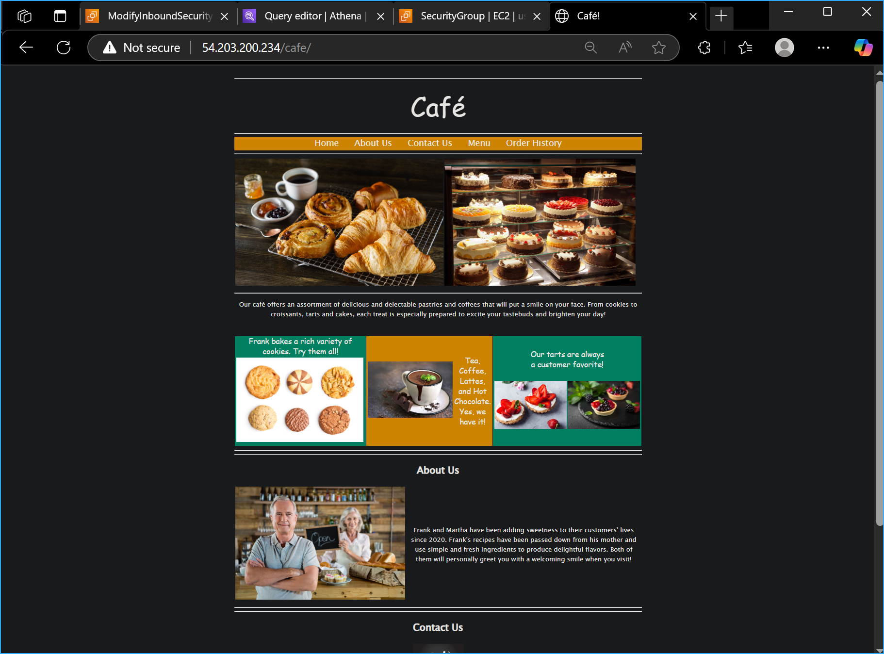 Original webpage restored