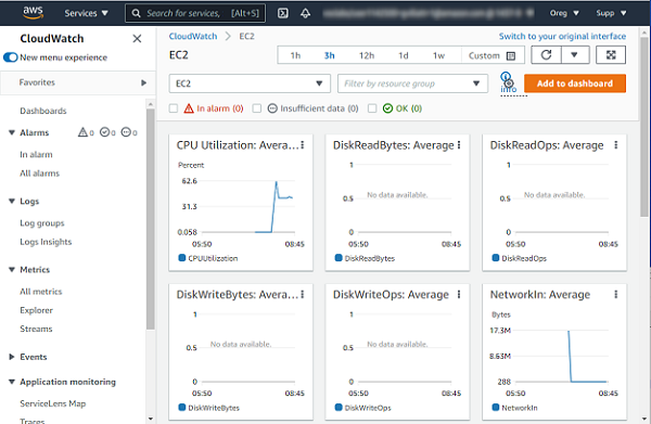 CloudWatch Metrics for Instance