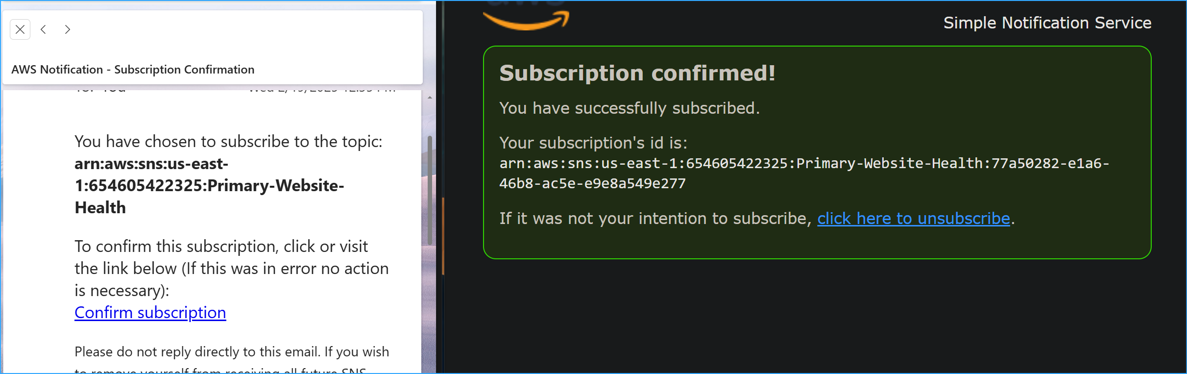 Subscription Confirmed