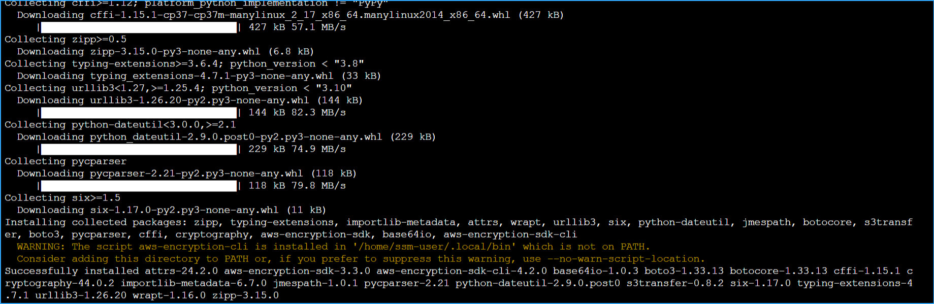 Installed AWS Encryption SDK CLI Two