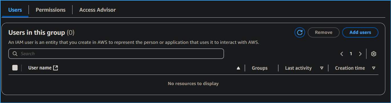 Adding Users to User Groups