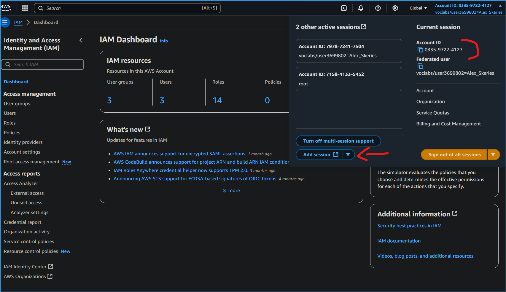Can Also Turn On Multi-session Report and Add Session While Using Account ID