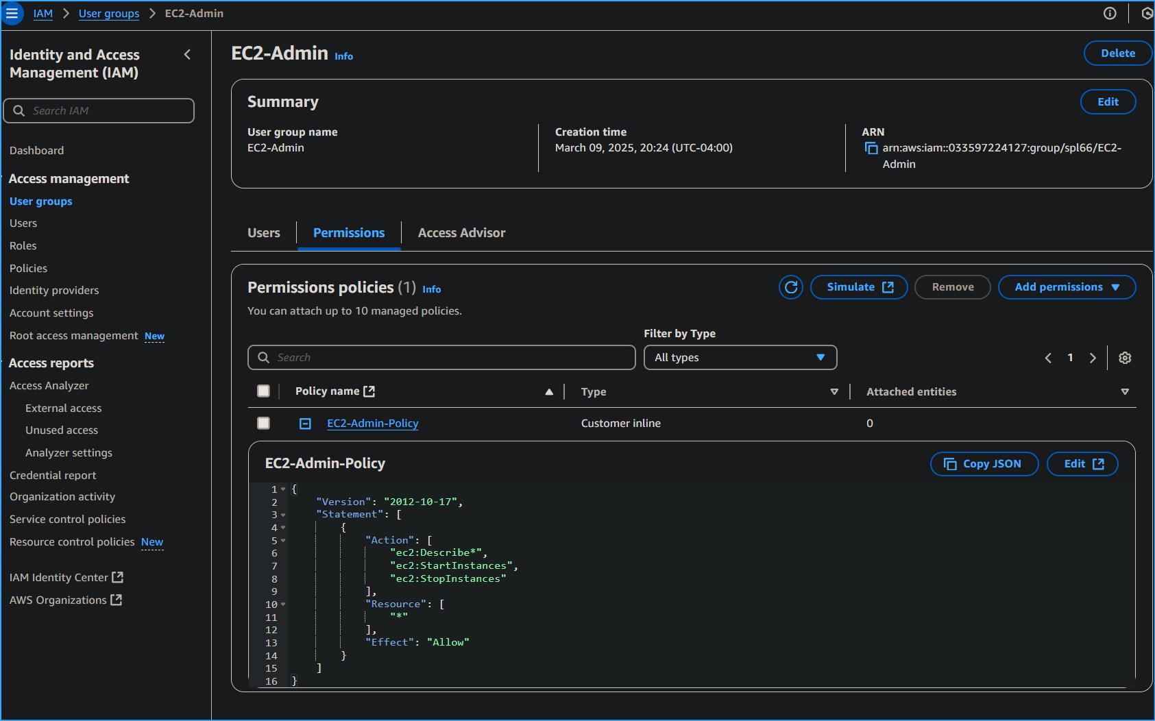 This User Has the Ability to do the Following