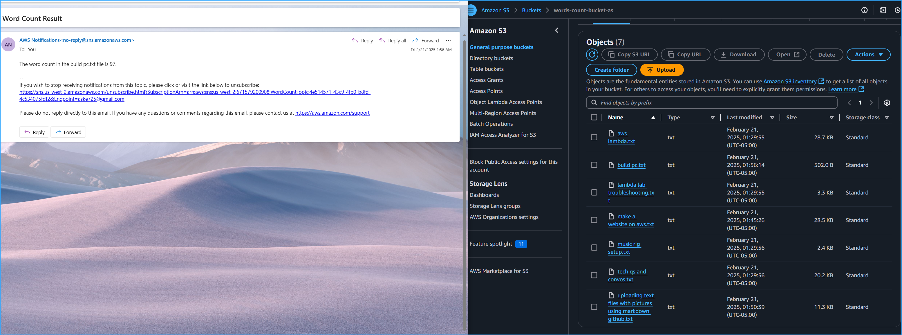 Word Count Successful Email For BuildPC TXT After Troubleshooting