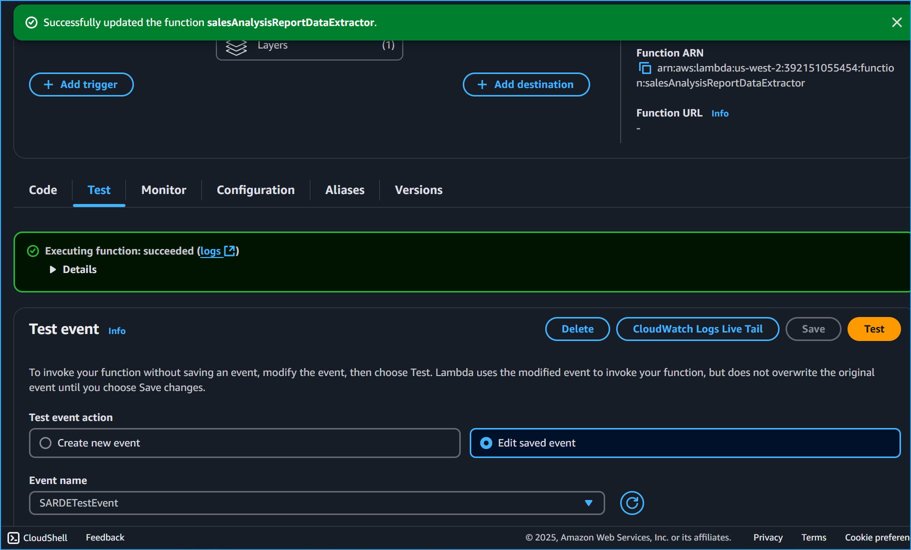 Executed Successfully