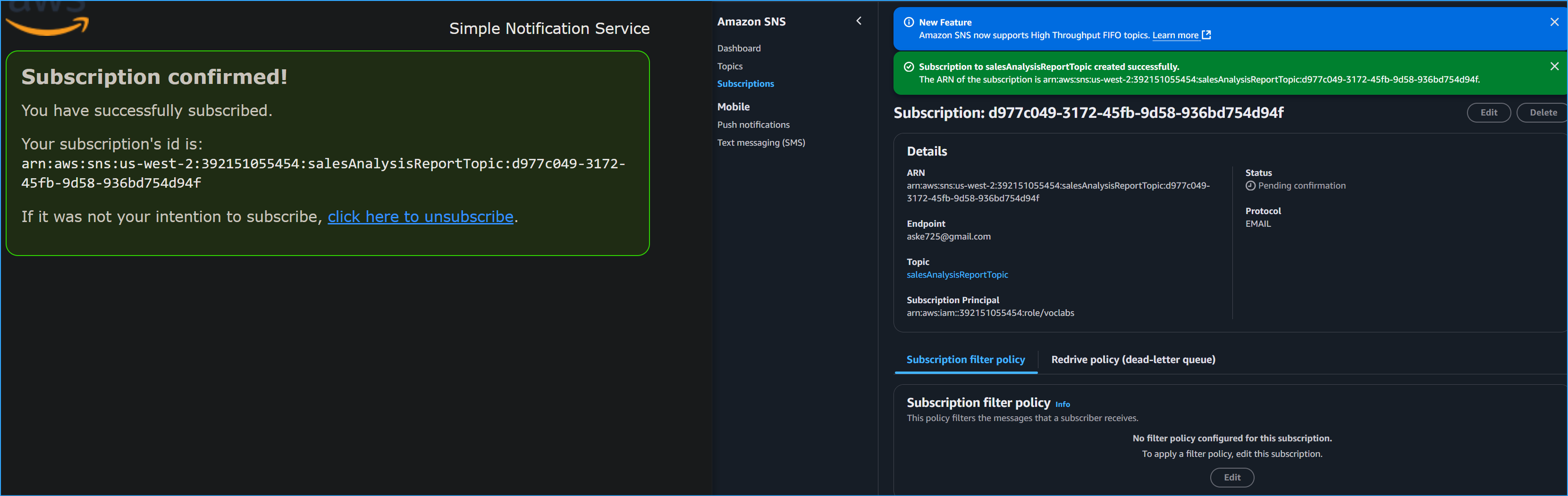 Subscription Confirmed