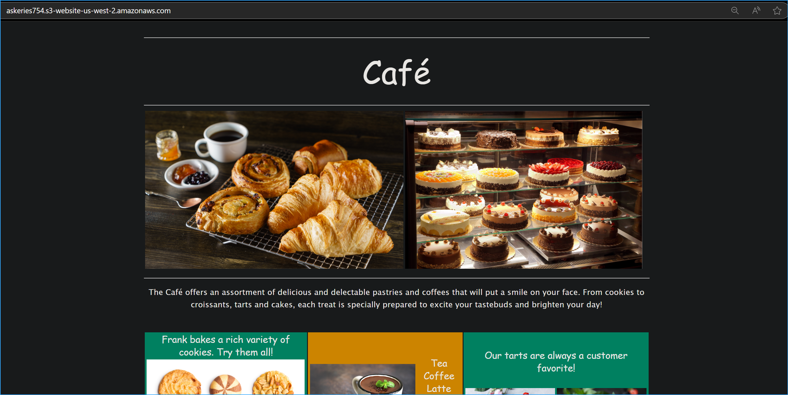 Pasted bucket endpoint URL in browser, verified it's available for public view