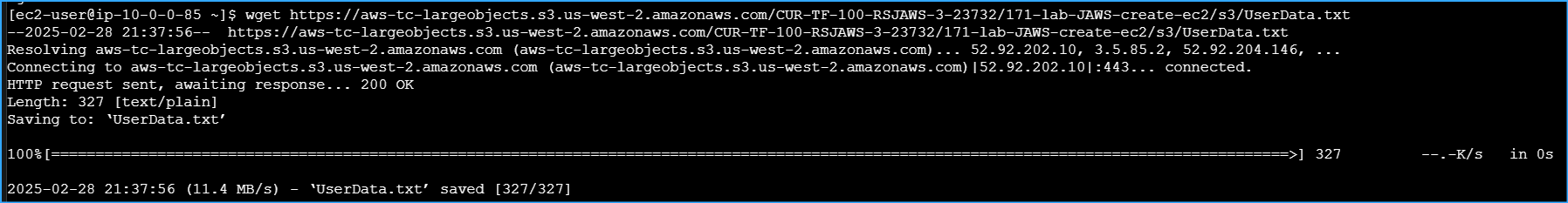 Downloaded User Data Script