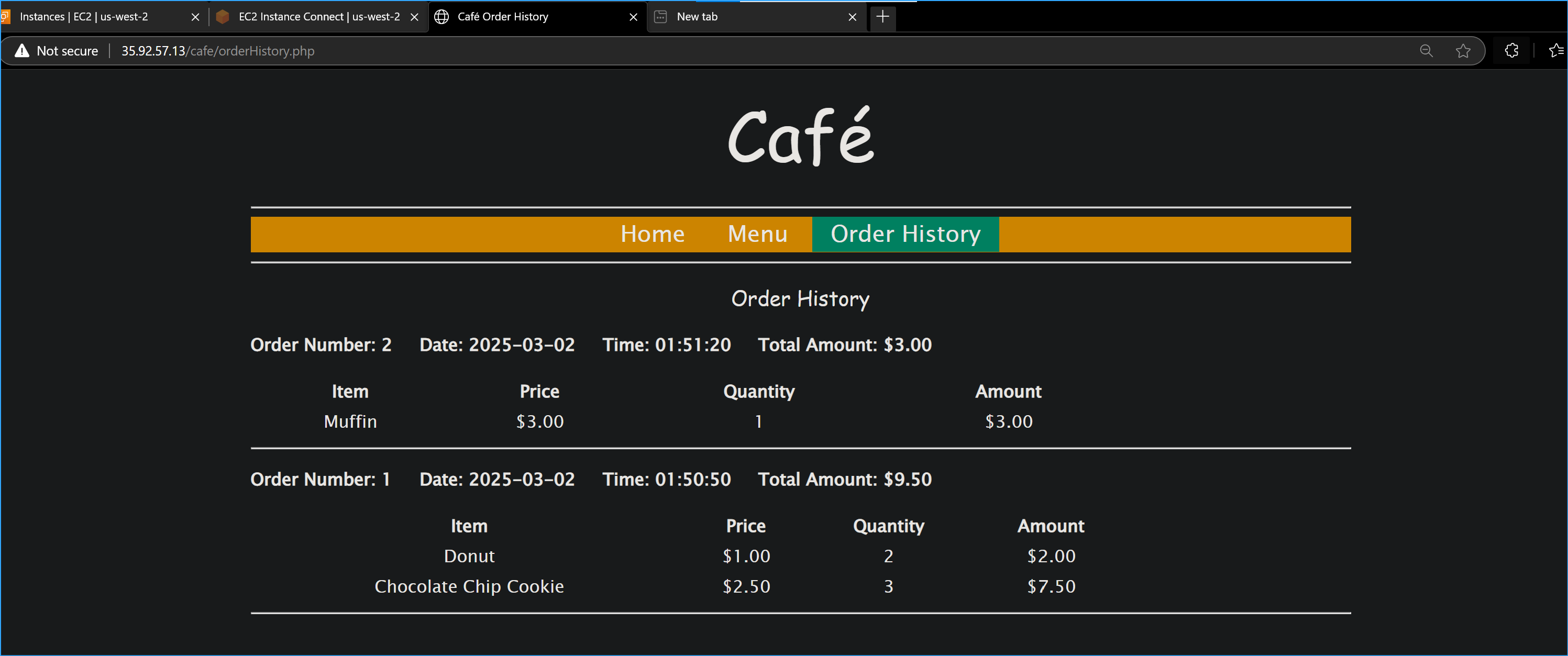 Confirmed Website Functionality Works