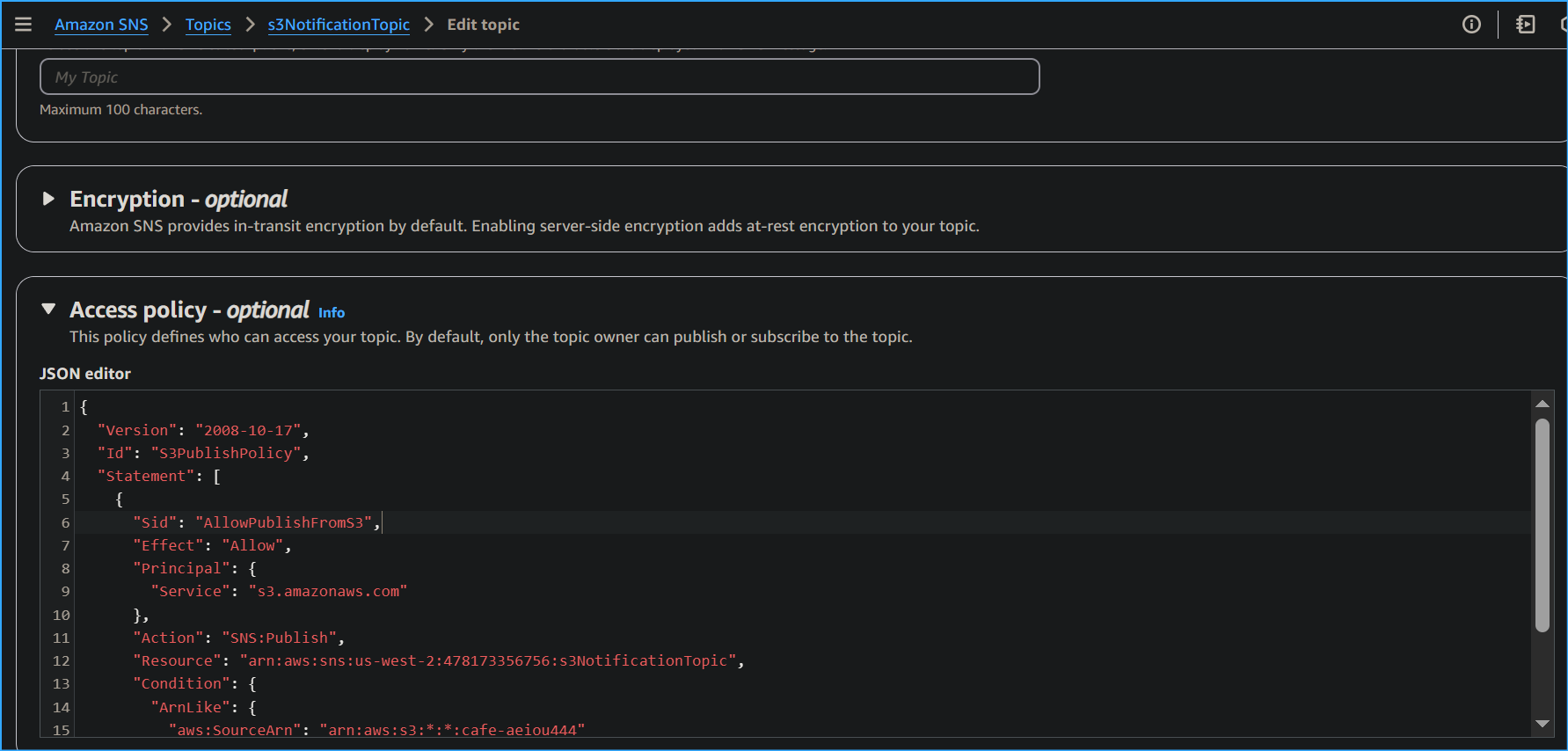 Edited Access Policy and Updated with My Info