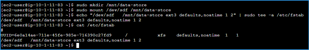 Created Dir To Mount On Storage Volume Mounted The Volume Viewed Config File To See Setting